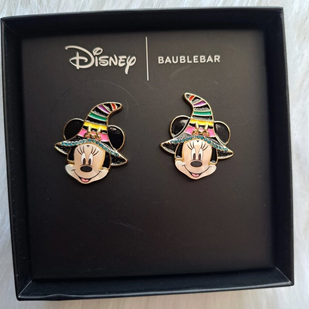 BaubleBar x Disney Witch Minnie post earrings. New in box.